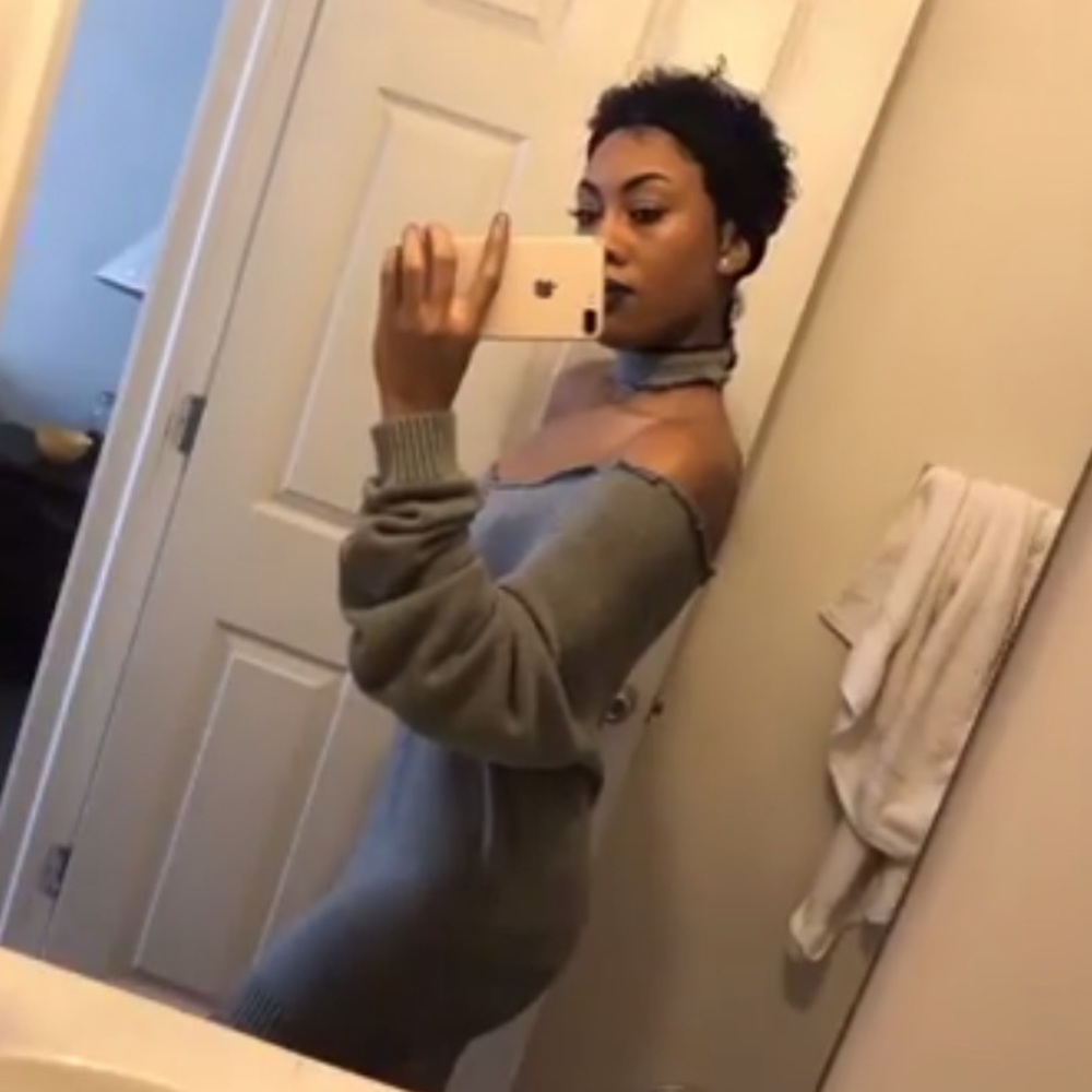 Sweater Dress With matching  choker